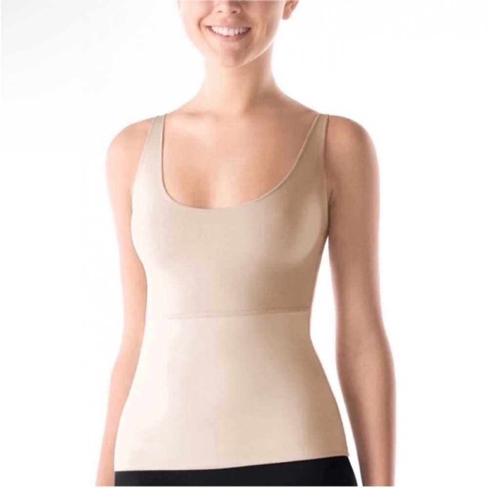 Spanx Hide and Sleek cami tank top nude beige smoothing sleeveless